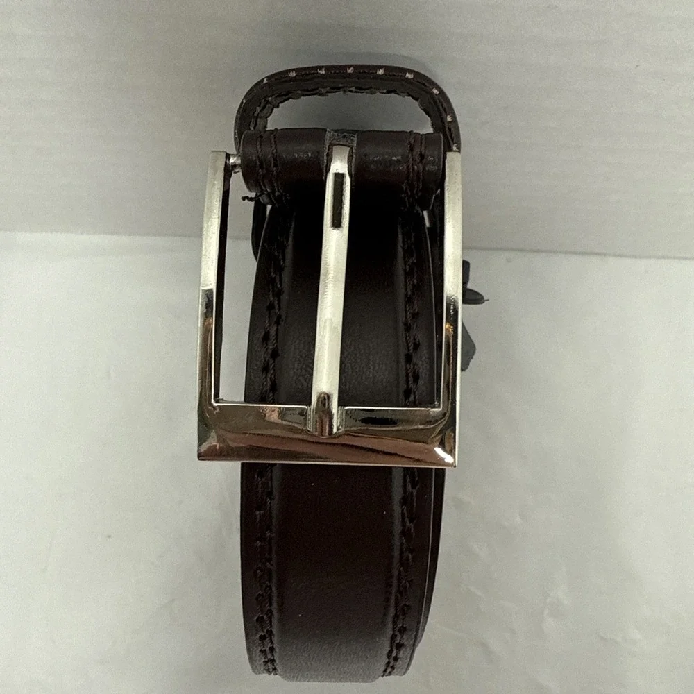 Barbados Genuine leather Men's brown 1 1/4